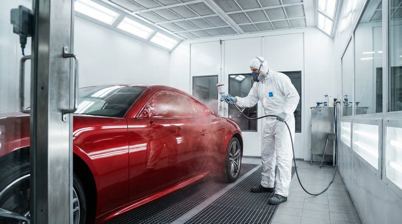 樱花动漫短视频：跑车喷漆改色