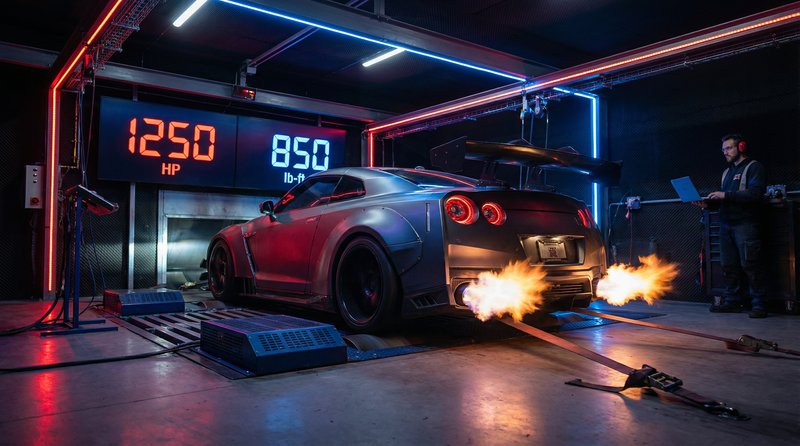 樱花动漫短视频：GT-R马力测试